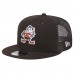 Бейсболка Cleveland Browns New Era Brown Throwback Main Trucker 9FIFTY Snapback