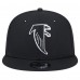 Бейсболка Atlanta Falcons New Era Black Throwback Main Trucker 9FIFTY Snapback