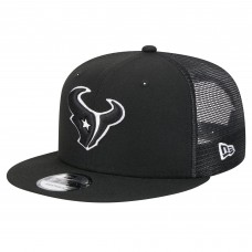 Бейсболка Houston Texans New Era Black Main Trucker 9FIFTY Snapback