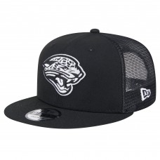 Бейсболка Jacksonville Jaguars New Era Black Main Trucker 9FIFTY Snapback