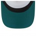 Подростковая Philadelphia Eagles New Era Midnight Green Sport Night Color Block 9FORTY A-Frame Trucker Adjustable Hat
