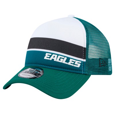 Бейсболка Дошкольникам Philadelphia Eagles New Era Midnight Green Sport Night Color Block 9FORTY A-Frame Trucker