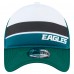 Бейсболка Дошкольникам Philadelphia Eagles New Era Midnight Green Sport Night Color Block 9FORTY A-Frame Trucker