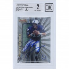 Peyton Manning Indianapolis Colts Autographed 1998 Bowmans Best #112 Beckett Fanatics Witnessed Authenticated 9/10 Rookie Card