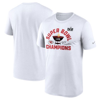 Футболка Kansas City Chiefs Nike Super Bowl LVIII Champions Local - White