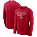 Футболка с длинным рукавом San Francisco 49ers Nike Super Bowl LVIII Iconic - Scarlet