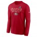 Футболка с длинным рукавом San Francisco 49ers Nike Super Bowl LVIII Iconic - Scarlet