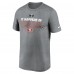 Футболка San Francisco 49ers Nike Super Bowl LVIII Logo Lockup - Heather Gray