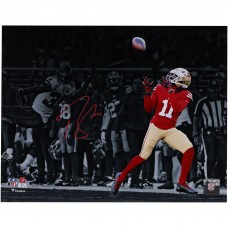 Brandon Aiyuk San Francisco 49ers Autographed Fanatics Authentic 11 x 14 Catching Spotlight Photograph