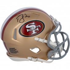 Brandon Aiyuk San Francisco 49ers Autographed Fanatics Authentic Faithful to the Bay Speed Mini Helmet