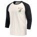 New Orleans Saints Darius Rucker Collection by Fanatics Black/White Raglan 3/4 Sleeve T-Shirt