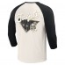 New Orleans Saints Darius Rucker Collection by Fanatics Black/White Raglan 3/4 Sleeve T-Shirt