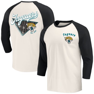 Футболка с рукавом 3/4 Jacksonville Jaguars Darius Rucker Collection by Raglan - Black/White