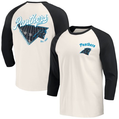 Футболка с рукавом 3/4 Carolina Panthers Darius Rucker Collection by Raglan - Black/White