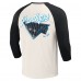 Футболка с рукавом 3/4 Carolina Panthers Darius Rucker Collection by Raglan - Black/White