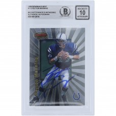 Peyton Manning Indianapolis Colts Autographed 1998 Bowmans Best #112 Beckett Fanatics Witnessed Authenticated 10 Rookie Card