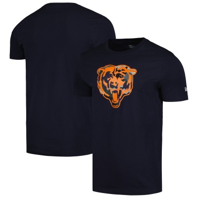 Футболка Chicago Bears New Era Camo Logo - Navy