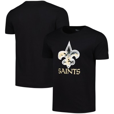 Футболка New Orleans Saints New Era Black Camo Logo