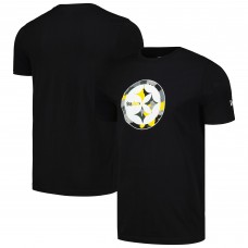 Pittsburgh Steelers New Era Black Camo Logo T-Shirt