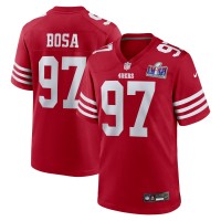 Игровая джерси Nick Bosa San Francisco 49ers Nike Super Bowl LVIII Game - Scarlet