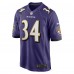 Игровая джерси Keaton Mitchell Baltimore Ravens Nike  Game -  Purple