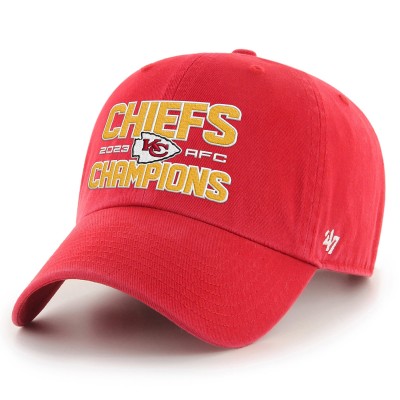 Бейсболка Kansas City Chiefs '47 2023 AFC Champions Clean Up- Red