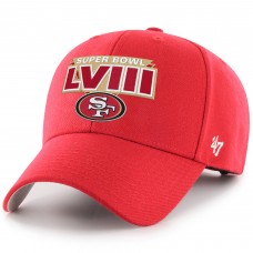 Бейсболка San Francisco 49ers 47 Super Bowl LVIII MVP- Scarlet