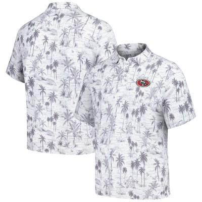 Поло San Francisco 49ers Tommy Bahama Cabana Shores IslandZone Tri-Blend - Gray