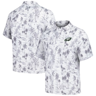 Поло Philadelphia Eagles Tommy Bahama Cabana Shores IslandZone Tri-Blend - Gray
