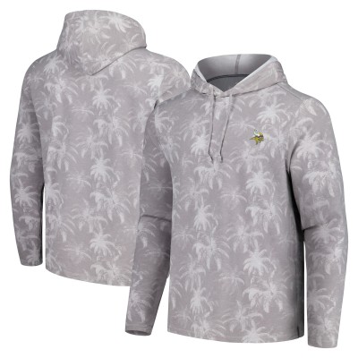 Футболка с длинным рукавом Minnesota Vikings Tommy Bahama Palm Frenzy - Gray