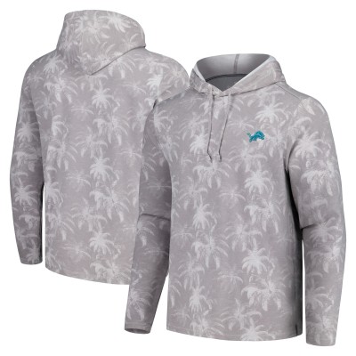 Футболка с длинным рукавом Detroit Lions Tommy Bahama Palm Frenzy - Gray