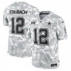 Игровая джерси Roger Staubach Dallas Cowboys Nike 2024 Salute to Service Retired Player Limited - Arctic Camo