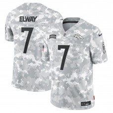 Игровая джерси John Elway Denver Broncos Nike 2024 Salute to Service Retired Player Limited - Arctic Camo