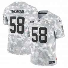 Игровая джерси Derrick Thomas Kansas City Chiefs Nike 2024 Salute to Service Retired Player Limited - Arctic Camo