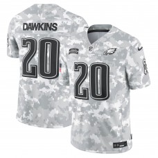 Игровая джерси Brian Dawkins Philadelphia Eagles Nike 2024 Salute to Service Retired Player Limited - Arctic Camo