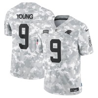 Игровая джерси Bryce Young Carolina Panthers Nike 2024 Salute to Service Limited - Arctic Camo