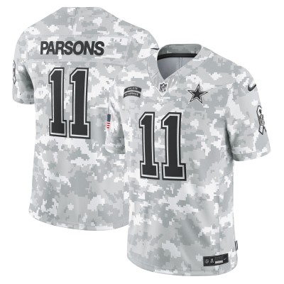 Игровая джерси Micah Parsons Dallas Cowboys Nike 2024 Salute to Service Limited - Arctic Camo