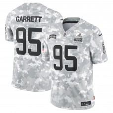 Игровая джерси Myles Garrett Cleveland Browns Nike 2024 Salute to Service Limited - Arctic Camo