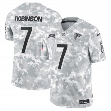 Игровая джерси Bijan Robinson Atlanta Falcons Nike 2024 Salute to Service Limited - Arctic Camo