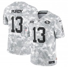 Игровая джерси Brock Purdy San Francisco 49ers Nike 2024 Salute to Service Limited - Arctic Camo