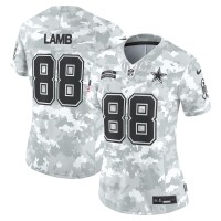 Игровая джерси Женская Dallas Cowboys CeeDee Lamb Nike Arctic Camo 2024 Salute to Service Limited