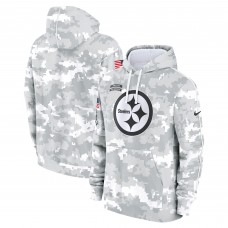 Толстовка Pittsburgh Steelers Nike 2024 Salute to Service Club Fleece - Arctic Camo