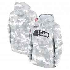 Толстовка Seattle Seahawks Nike 2024 Salute to Service Club Fleece - Arctic Camo