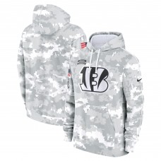 Толстовка Cincinnati Bengals Nike 2024 Salute to Service Club Fleece - Arctic Camo