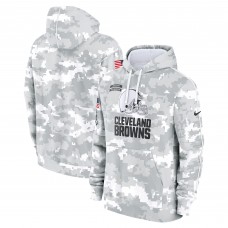 Толстовка Cleveland Browns Nike 2024 Salute to Service Club Fleece - Arctic Camo