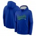 Seattle Seahawks Nike Royal Rewind Club Logo Pullover Hoodie