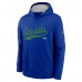 Seattle Seahawks Nike Royal Rewind Club Logo Pullover Hoodie