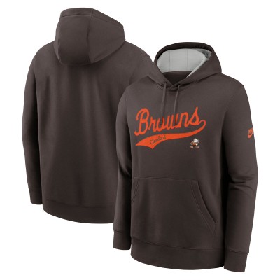 Толстовка Cleveland Browns Nike Brown Rewind Club Logo