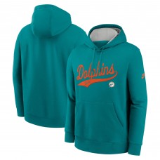 Толстовка Miami Dolphins Nike Aqua Rewind Club Logo
