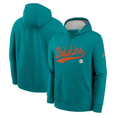 Толстовка Miami Dolphins Nike Aqua Rewind Club Logo
